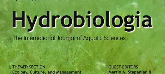 Foto van kwabaal op omslag Hydrobiologia